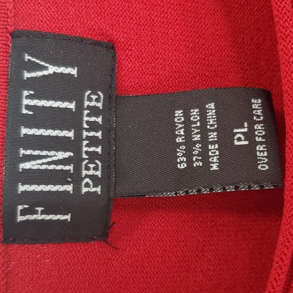 Finity Petite, Size PL, Color Red - Picture 4 of 4